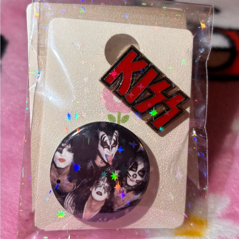 KISS Band Button Pin Set